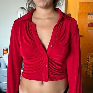 Red top so cute LARGE